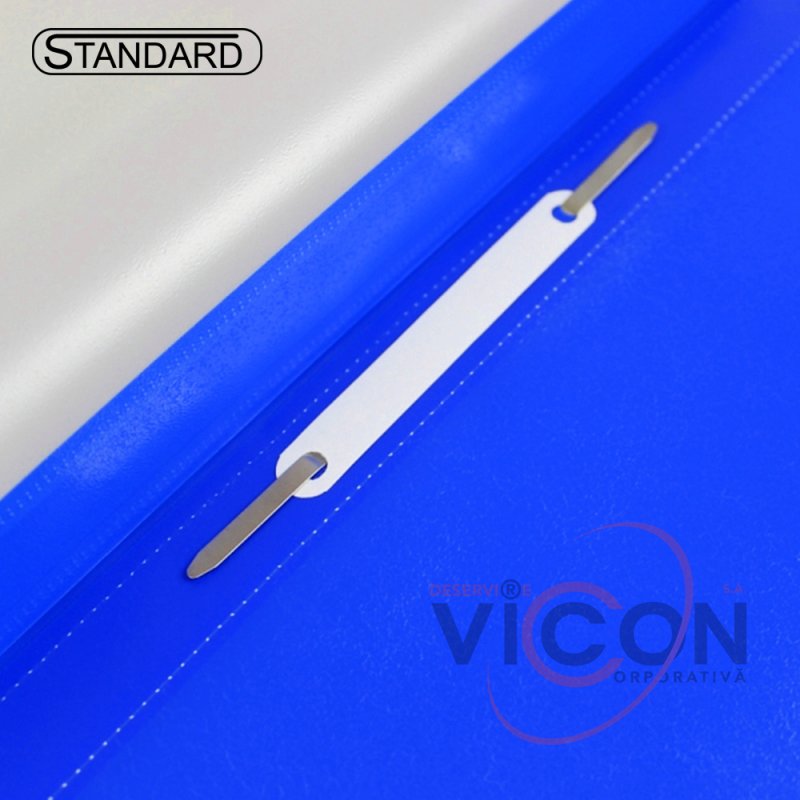 Dosar A4 din plastic cu euro-perforare STANDARD