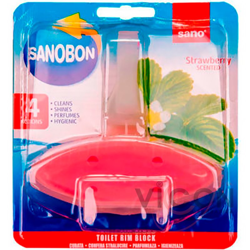 Suspensie pentru WC (55 g) SANO BON STRAWBERRY