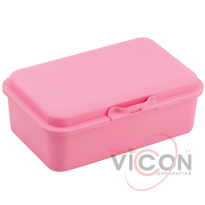 Cutie pentru prânz ECONOMIX SNACK 750 ml. Roz pastel