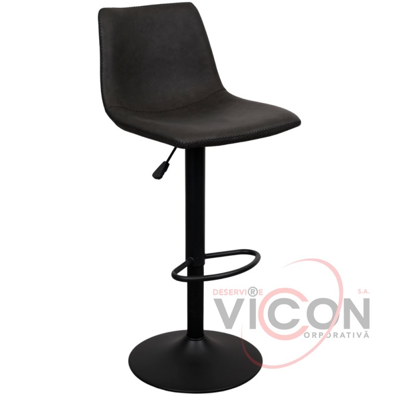 Scaun de bar SB-91 Black grey+Black Leg