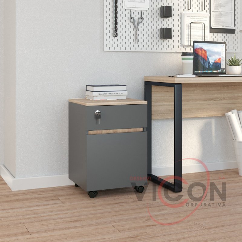 Тумба с ящиками Rollbox Rio Sonoma/Anthracite