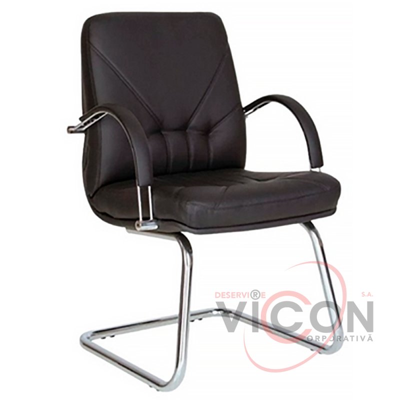 Fotoliu de birou Manager Steel Chrome ECO