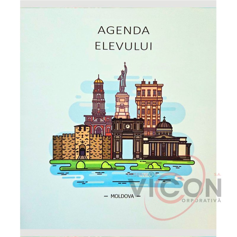 Agenda elevului în copertă moale color, A5
