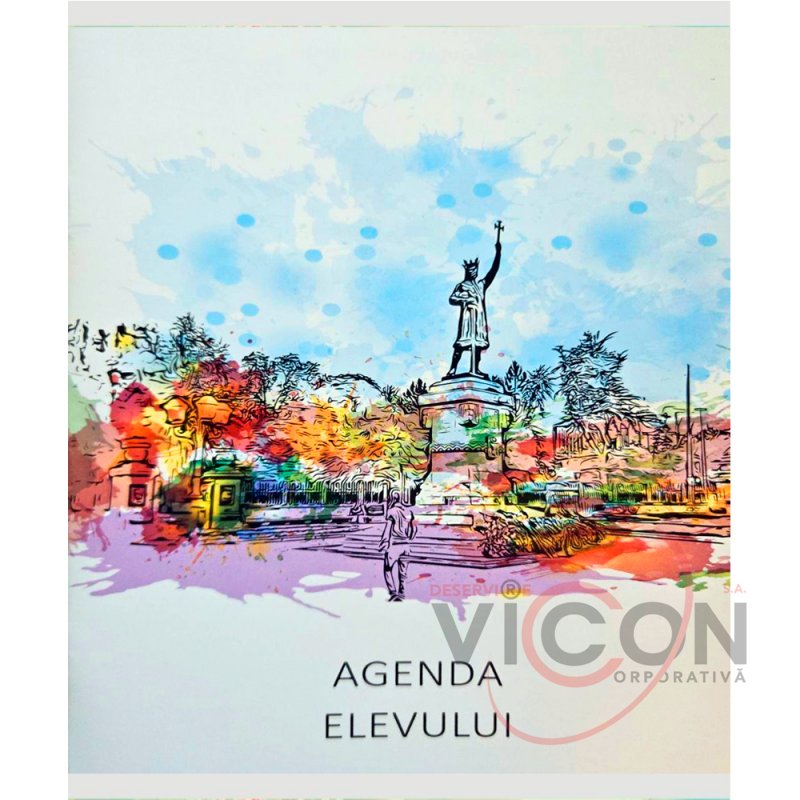 Agenda elevului în copertă moale color, A5