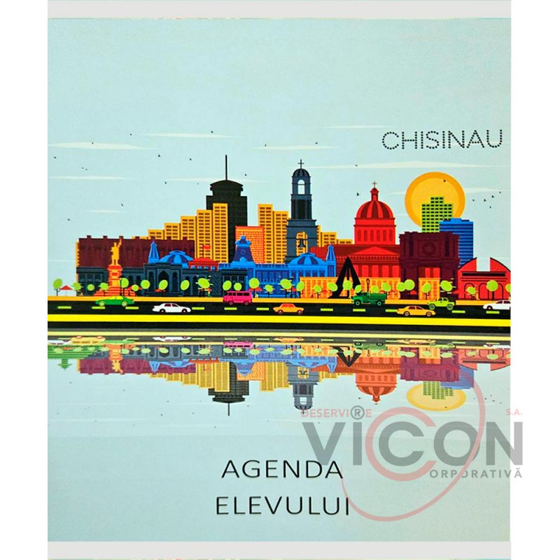 Agenda elevului în copertă moale color, A5