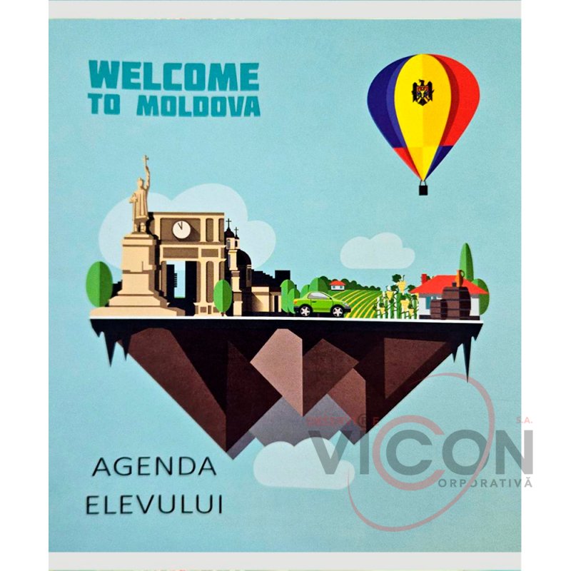 Agenda elevului în copertă moale color, A5
