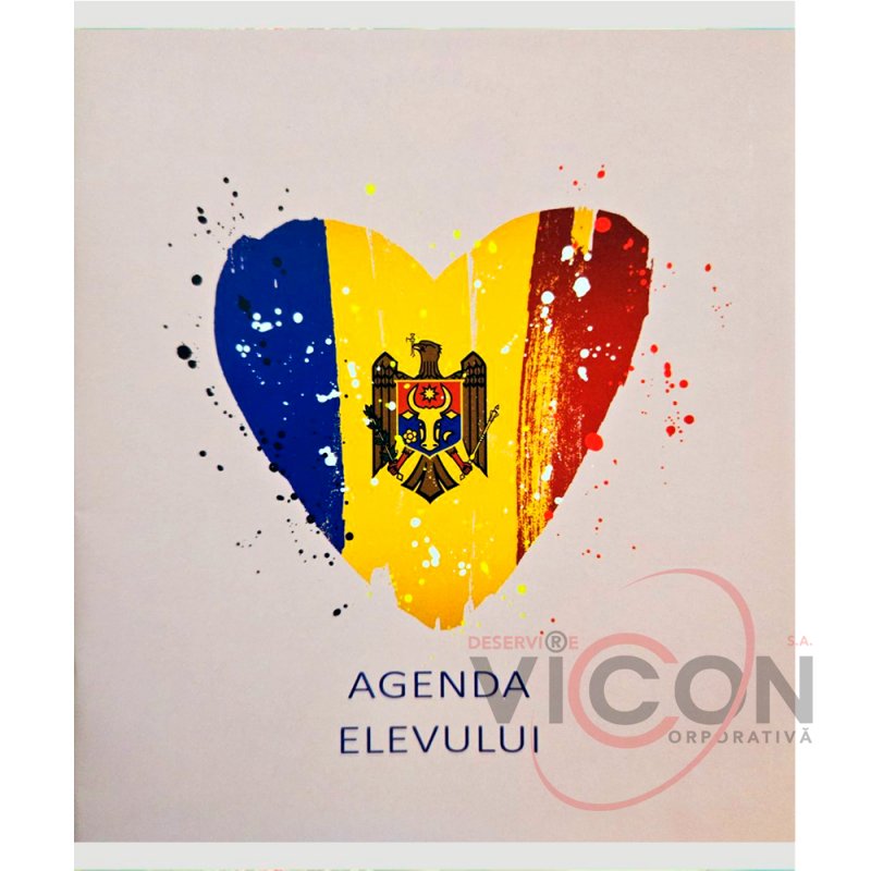 Agenda elevului în copertă moale color, A5