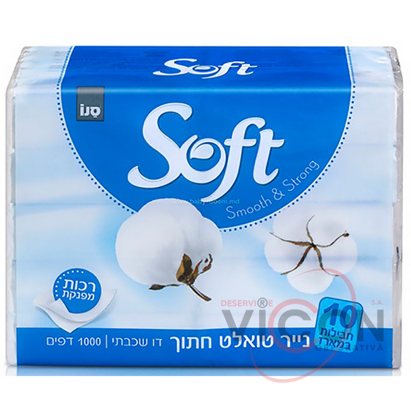 Hârtie igienica SANO Soft Cut 100 x 100 cm, 10 rulouri
